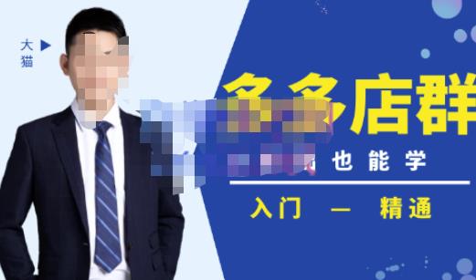【-价值2499元】98K电商学院·拼多多店群培训课，0基础也能学，从入门到精通