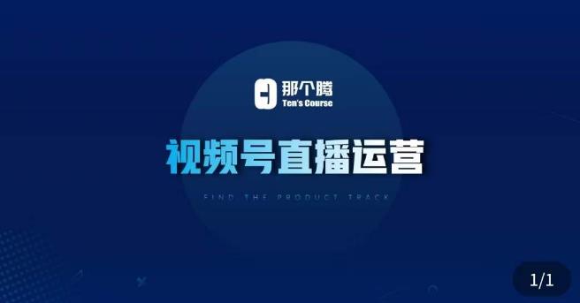 【6400期】那个腾·视频号直播运营，​视频号直播推流逻辑/流量渠道解析/直播起号攻略/直播实操技巧