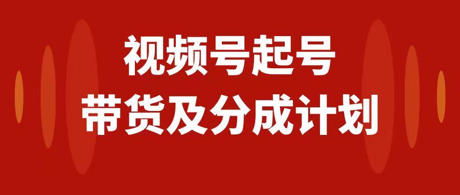 【9498】视频号快速起号，分成计划及带货，0-1起盘、运营、变现玩法，日入1000+【pdf文档】