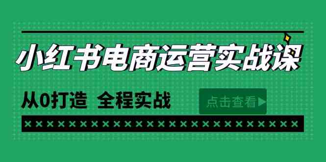【12041】最新小红书·电商运营实战课，从0打造 全程实战（65节视频课）