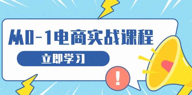 【15738】从零做电商实战课程，教你如何获取访客、选品布局，搭建基础运营团队