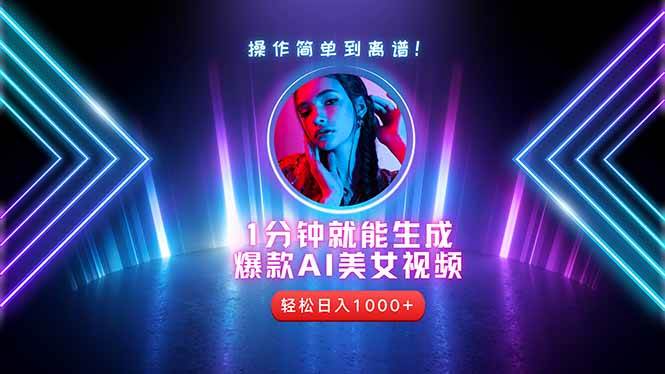 【17824】2025年最强副业：用AI做短视频，从零开始打造爆款账号！