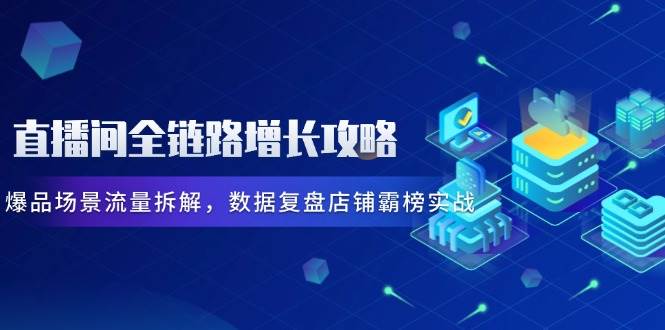 【17881】小渔直播间全链路增长攻略，爆品场景流量拆解，数据复盘店铺霸榜实战