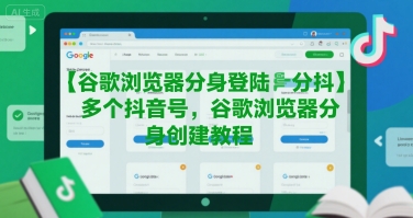 【18770】谷歌浏览器分身登陆多个抖音号，谷歌浏览器分身创建教程