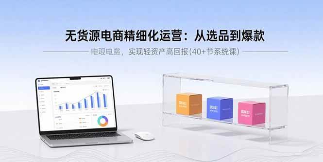 【19522】聚势电创无货源电商精细化运营：从选品到爆款，实现轻资产高回报(40+节系统课)