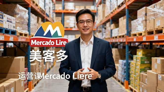 【19982】2025美客多Mercado Libre运营课：账号注册产品上传促销活动自发货模式