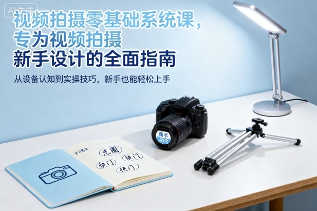 【20082】黑米视频拍摄零基础系统课，专为视频拍摄新手设计的全面指南
