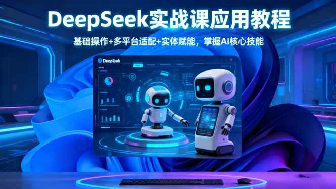 【20126】捷豹哥DeepSeek实战课应用教程、基础操作+多平台适配+实体赋能，掌握AI核心技能