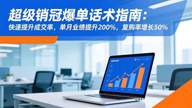 【20321】销冠天下超级销冠爆单话术指南：快速提升成交率，单月业绩提升200%，复购率增长50%