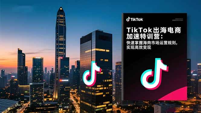 【20331】马克渡客TikTok出海电商加速特训营：快速掌握海外市场运营规则，实现高效变现