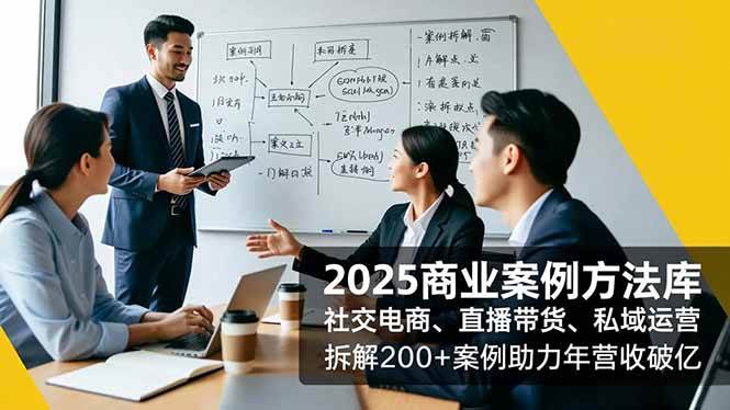 【20611】波波来了2025商业案例方法库，社交电商、直播带货、私域运营，拆解200+案例助力年营收破亿