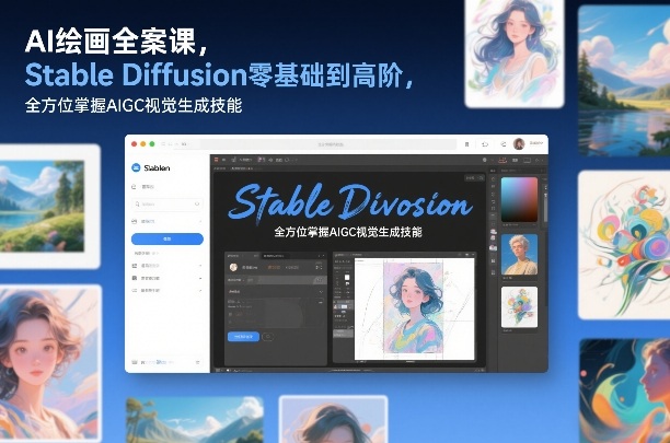 【21134】知乎知学堂AI绘画全案课，Stable Diffusion零基础到高阶，全方位掌握AIGC视觉生成技能