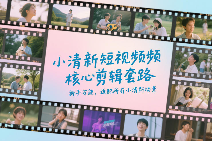 【21358】小清新短视频核心剪辑套路，新手万能，适配所有小清新场景