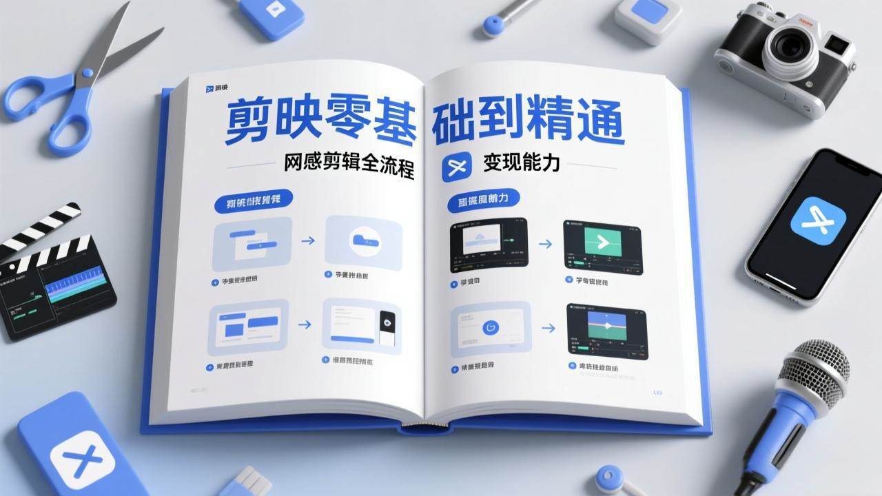 【21371】剪映零基础也能快速上手，从入门到精通掌握网感剪辑全流程，掌握能直接变现的剪辑能力