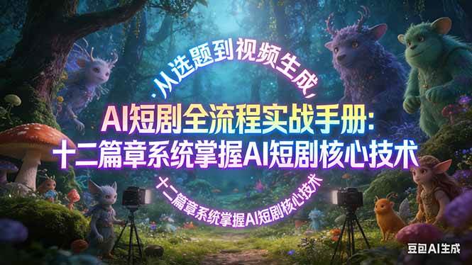 万象AI实验室大国AI 短剧全流程实战手册：从选题到视频生成，十二篇章系统掌握 AI 短剧核心技术