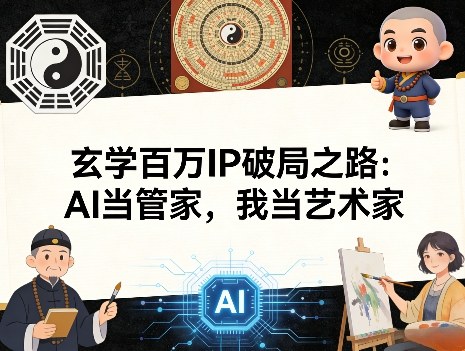 群响夜话会玄学百万IP破局之路：AI当管家，我当艺术家