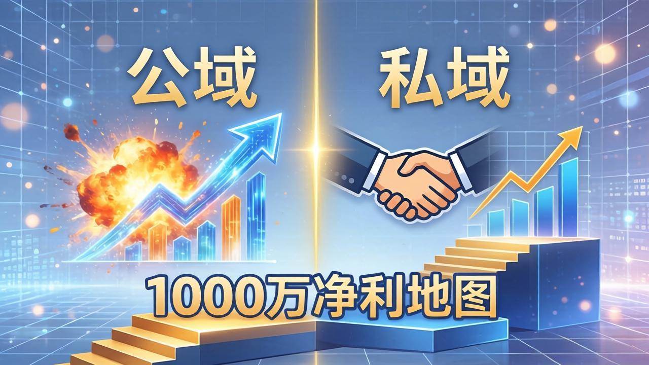 【21599】吴思晓公域玩命出爆款，私域悄悄做成交：这套AI内训课，2026给你打通1000万净利的地图